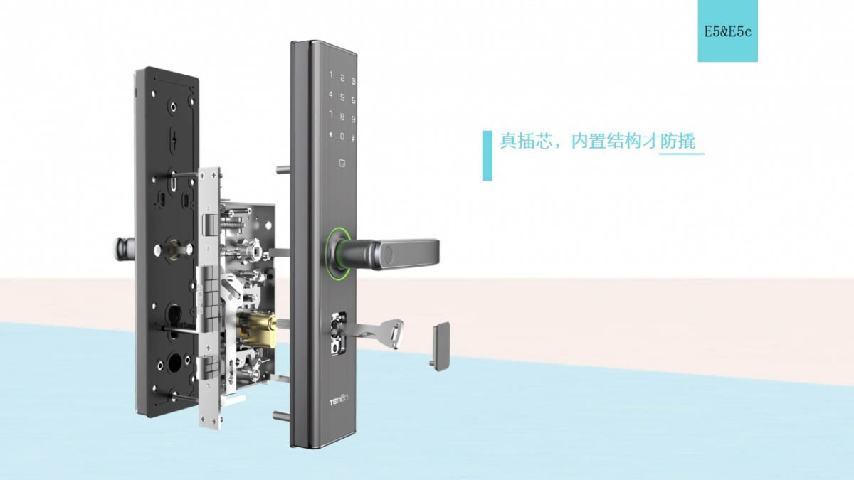 指紋鎖內外兩道安全防線